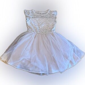 Elegant pink Lace Kids Dress